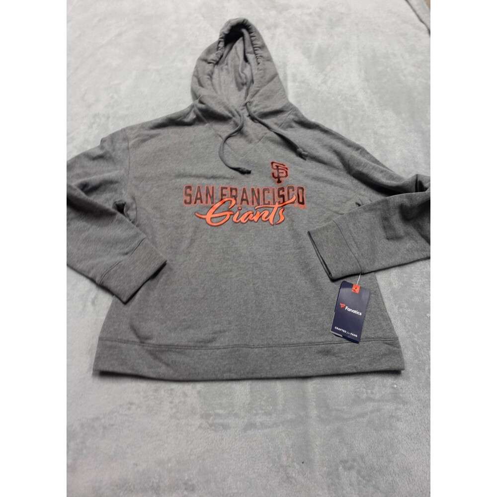 NWT San Francisco Giants Fanatics Womens Medium Lightweight Pullover Hoodie Gray